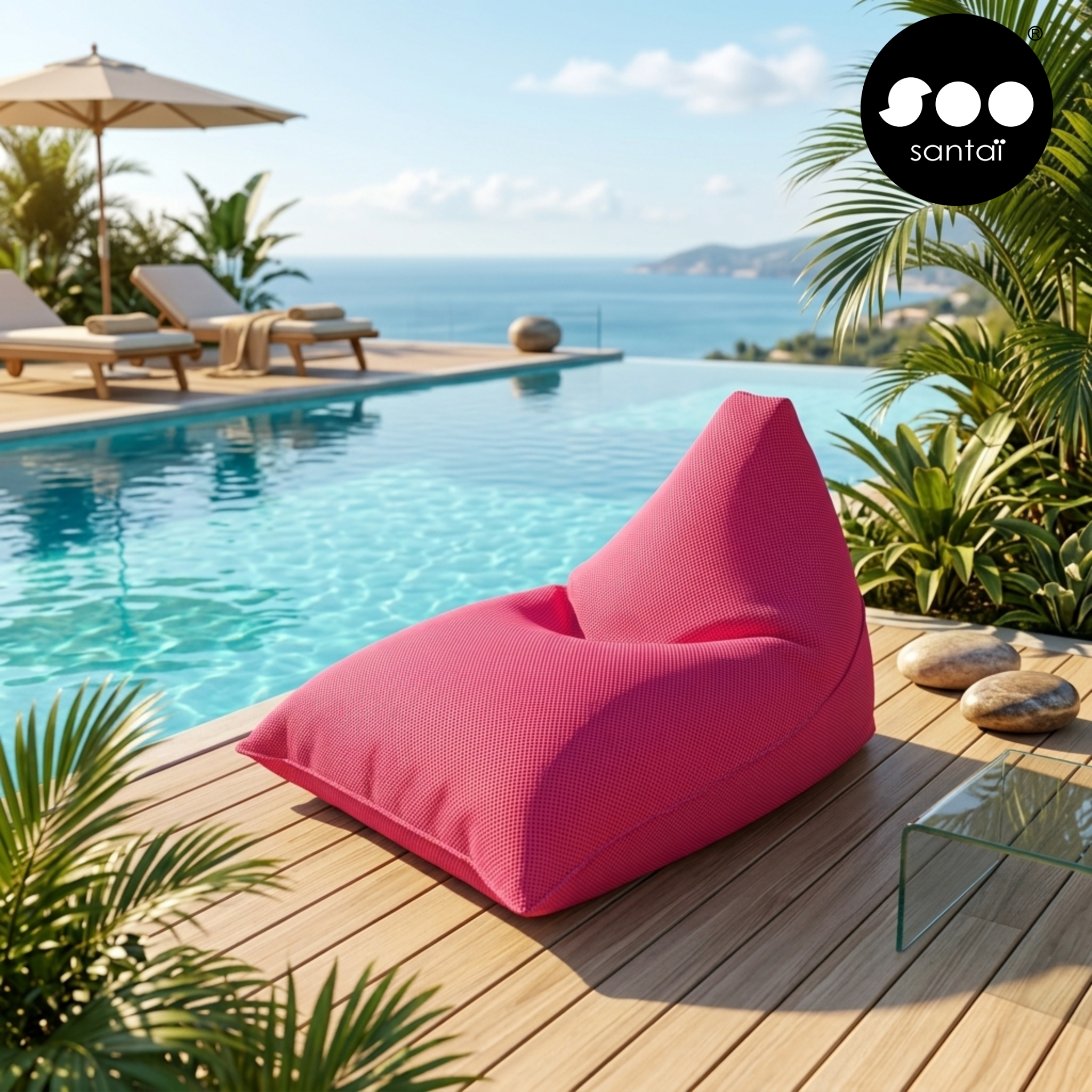 Poufs de piscine